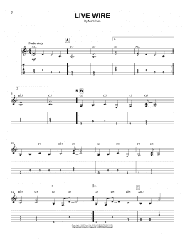 Live Wire (Easy Guitar Tab) for Solo instrument (Acoustic Guitar, standard  tuning [tab]) by Mark Huls - Sheet Music to Print